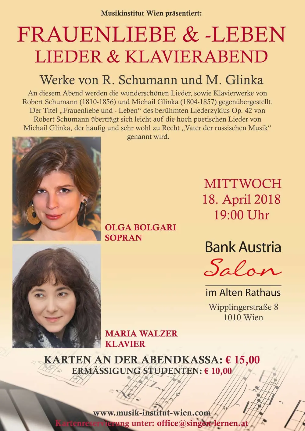 Plakat zu Frauenliebe und -leben