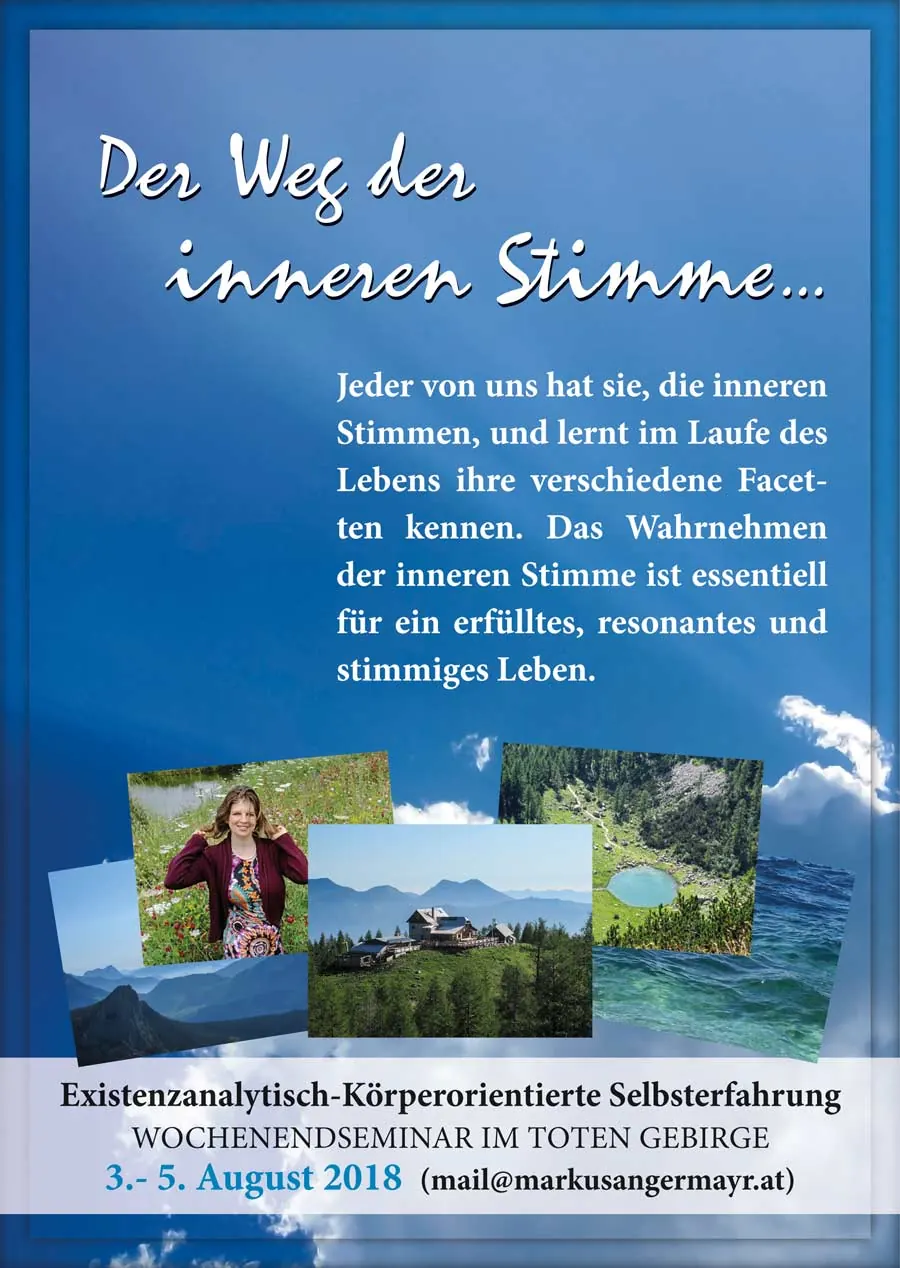Plakat zum Seminar Der Weg der inneren Stimme